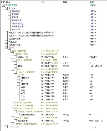 天穗之咲稻姬十二项CE修改器汉化版下载