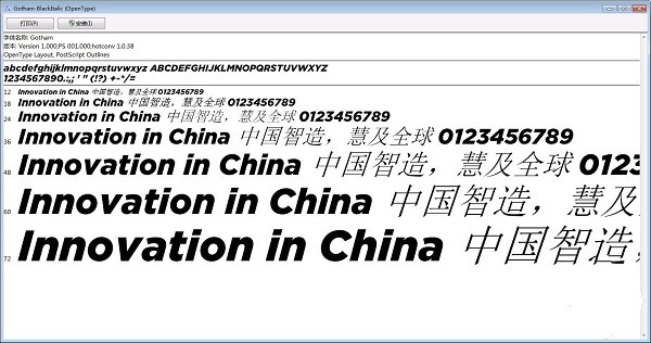 gotham系列字体下载