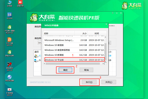 大白菜u盘装系统教程win10