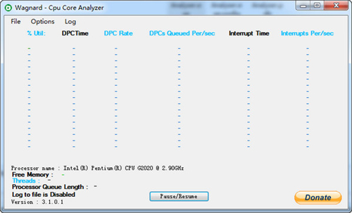 CPU Core Analyser